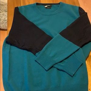 Cashmere sweater - green and black